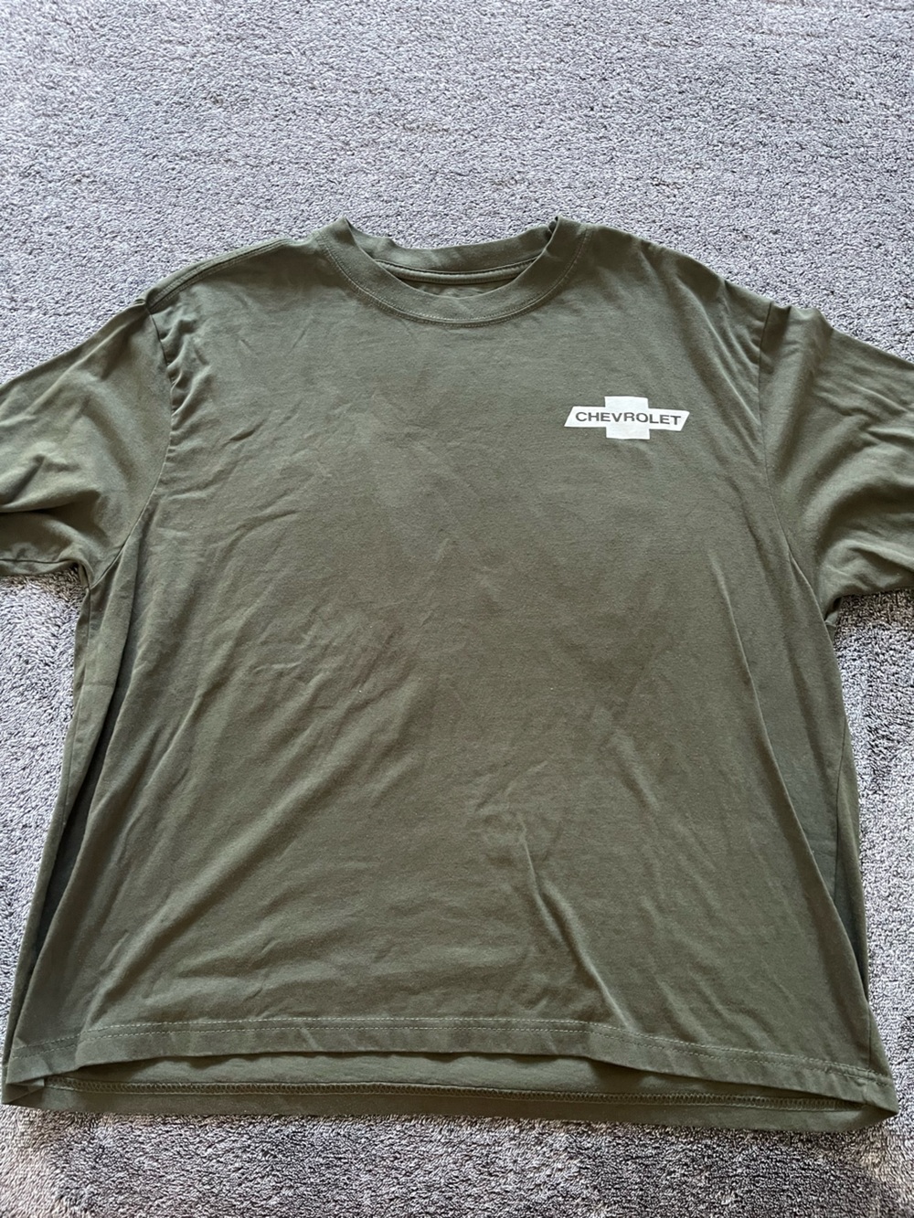 Chemistry Olive Green Short Sleeve Tee with White Logo